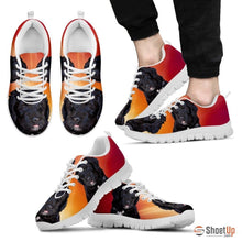 Load image into Gallery viewer, Barbet Dog (White/Black) Running Shoes For Men-Free Shipping