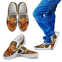 Load image into Gallery viewer, Bloodhound Dog Print Slip Ons For Kids-Express Shipping