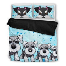 Load image into Gallery viewer, Amazing Miniature Schnauzer Print Bedding Set- Free Shipping