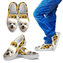 Load image into Gallery viewer, Bichon Frise Dog Print Slip Ons For Kids-Express Shipping