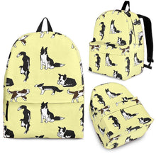 Load image into Gallery viewer, Border Collie Dog Print Backpack-Express Shipping