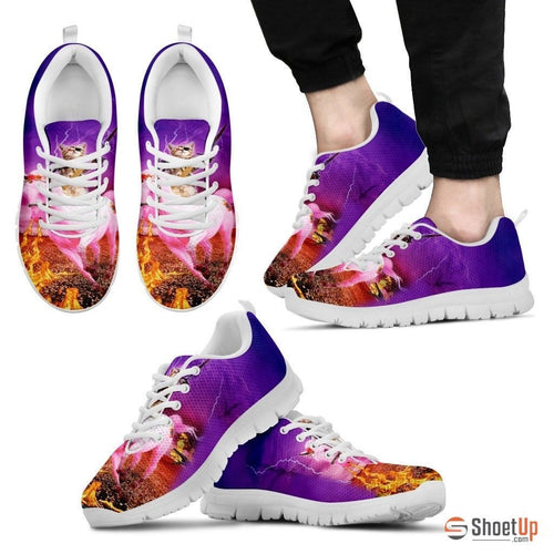 'Hero Cat' Running Shoes For Men-3D Print-Free Shipping