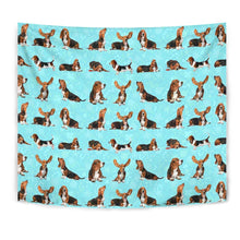 Load image into Gallery viewer, Basset Hound Dog Pattern Print Tapestry-Free Shipping