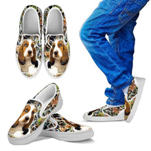 Load image into Gallery viewer, Amazing Basset Hound Print Slip Ons For Kids-Express Shipping