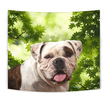 Load image into Gallery viewer, American Bulldog On Green Print Tapestry-Free Shipping