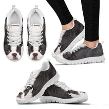 Load image into Gallery viewer, Boston Terrier Black White Print Running Shoes For Women-Free Shipping