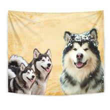 Load image into Gallery viewer, Alaskan Malamute Dog Print Tapestry-Free Shipping