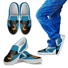 Load image into Gallery viewer, Beauceron Dog Print Slip Ons For Kids-Express Shipping
