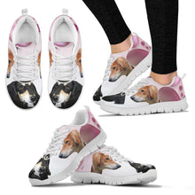 Load image into Gallery viewer, Amazing Black Saluki Dog Print Running Shoes For Women-Free Shipping-For 24 Hours Only