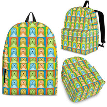 Load image into Gallery viewer, Bearded Collie Print Backpack- Express Shipping