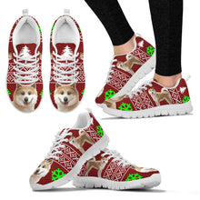 Load image into Gallery viewer, Akita Dog Print Christmas Running Shoes For Women-Free Shipping