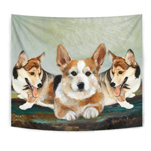 Load image into Gallery viewer, Amazing Pembroke Welsh Corgi Print Tapestry-Free Shipping