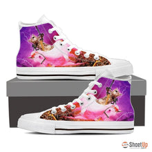 Load image into Gallery viewer, &#39;Hero Cat&#39; High Top Canvas Shoes-Free Shipping