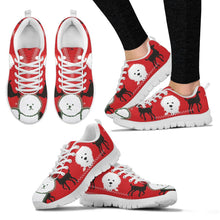 Load image into Gallery viewer, Bichon Frise Christmas Running Shoes For Women- Free Shipping