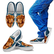 Load image into Gallery viewer, Amazing Nova Scotia Duck Tolling Retriever Print-Kid's Slip Ons-Free Shipping