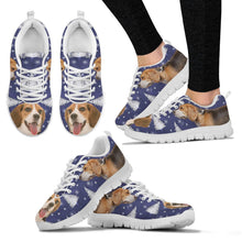Load image into Gallery viewer, Beagle Dog Print Christmas Running Shoes For Women- Free Shipping