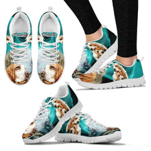 Load image into Gallery viewer, Basset Hound On Deep Skyblue Print Running Shoes For Women- Free Shipping