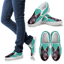 Load image into Gallery viewer, Australian Kelpie Dog Print Slip Ons For Women-Express Shipping