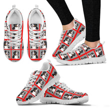 Load image into Gallery viewer, Bernese Mountain Pattern Print Sneakers For Women- Express Shipping