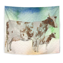 Load image into Gallery viewer, Amazing Ayrshire Cattle (Cow) Art Print Tapestry-Free Shipping