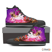 Load image into Gallery viewer, &#39;Hero Cat&#39; High Top Canvas Shoes-Free Shipping