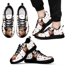 Load image into Gallery viewer, Australian Kelpie Dog Print (White/Black) Running Shoes For Men-Express Shipping