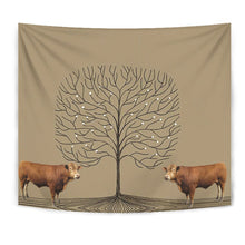 Load image into Gallery viewer, Amazing Gelbvieh Cattle (Cow) Print Tapestry-Free Shipping