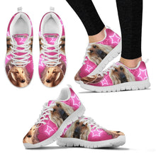 Load image into Gallery viewer, Afghan Hound On Pink Print Running Shoes For Women- Free Shipping