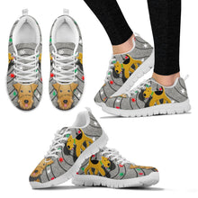 Load image into Gallery viewer, Airedale Terrier Print Christmas Running Shoes For Women-Free Shipping