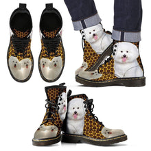 Load image into Gallery viewer, Bichon Frise Print Boots For Men- Express Shipping