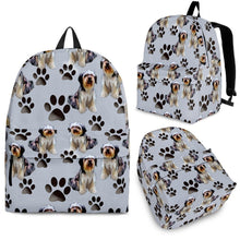 Load image into Gallery viewer, Bearded Collie Print Backpack- Express Shipping