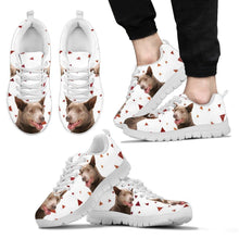 Load image into Gallery viewer, Australian Kelpie Dog Print (White/Black) Running Shoes For Men-Express Shipping