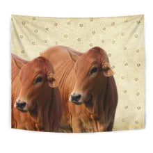 Load image into Gallery viewer, Boran cattle (Cow) Print Tapestry-Free Shipping