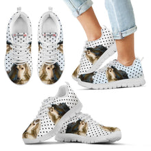 Load image into Gallery viewer, Afghan Hound Black Dots Print Running Shoes For Kids-Free Shipping
