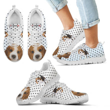 Load image into Gallery viewer, Beagle Dog Black Dots Print Running Shoes For Kids-Free Shipping