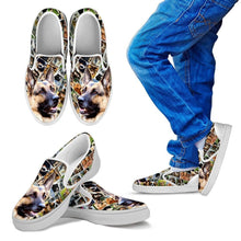 Load image into Gallery viewer, Amazing German Shepherd Print Slip Ons For Kids-Express Shipping