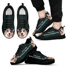 Load image into Gallery viewer, &#39;World&#39;s Best Australian Shepherd Dad&#39; Running Shoes- Father&#39;s Day Special