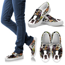 Load image into Gallery viewer, Amazing Boston Terrier Print Slip Ons For Women-Express Shipping