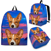 Load image into Gallery viewer, Basenji Dog Print Backpack-Express Shipping