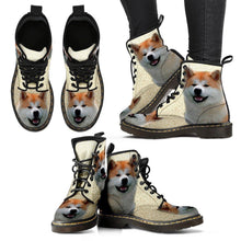 Load image into Gallery viewer, Akita Print Boots For Women-Express Shipping