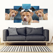 Load image into Gallery viewer, American Staffordshire Terrier Print- Piece Framed Canvas- Free Shipping