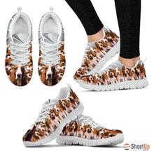 Load image into Gallery viewer, Basset Hound With Puppies Dog Running Shoes For Women-Free Shipping