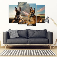 Load image into Gallery viewer, Belgian Malinois Dog Print- Piece Framed Canvas- Free Shipping