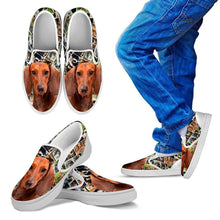 Load image into Gallery viewer, Amazing Dachshund Dog Print Slip Ons For Kids-Express Shipping
