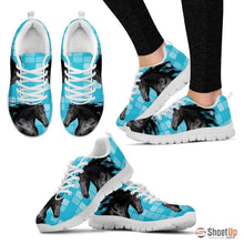 Load image into Gallery viewer, Andalusian Horse Print (Black/White) Running Shoes For Women-Free Shipping