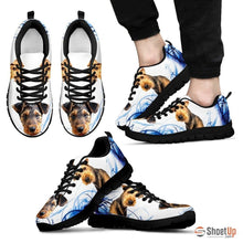 Load image into Gallery viewer, Airedale Terrier Print Sneakers For Men(White)- Free Shipping