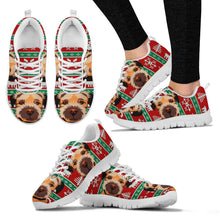 Load image into Gallery viewer, Border Terrier Christmas Running Shoes For Women- Free Shipping