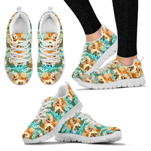 Load image into Gallery viewer, Afghan Hound Pattern Print Sneakers For Women- Express Shipping