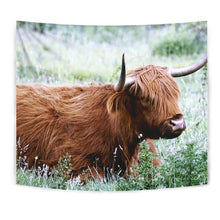 Load image into Gallery viewer, Amazing Highland Cattle (Cow) Print Tapestry-Free Shipping