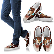 Load image into Gallery viewer, American Staffordshire Terrier Print Slip Ons For Women-Express Shipping